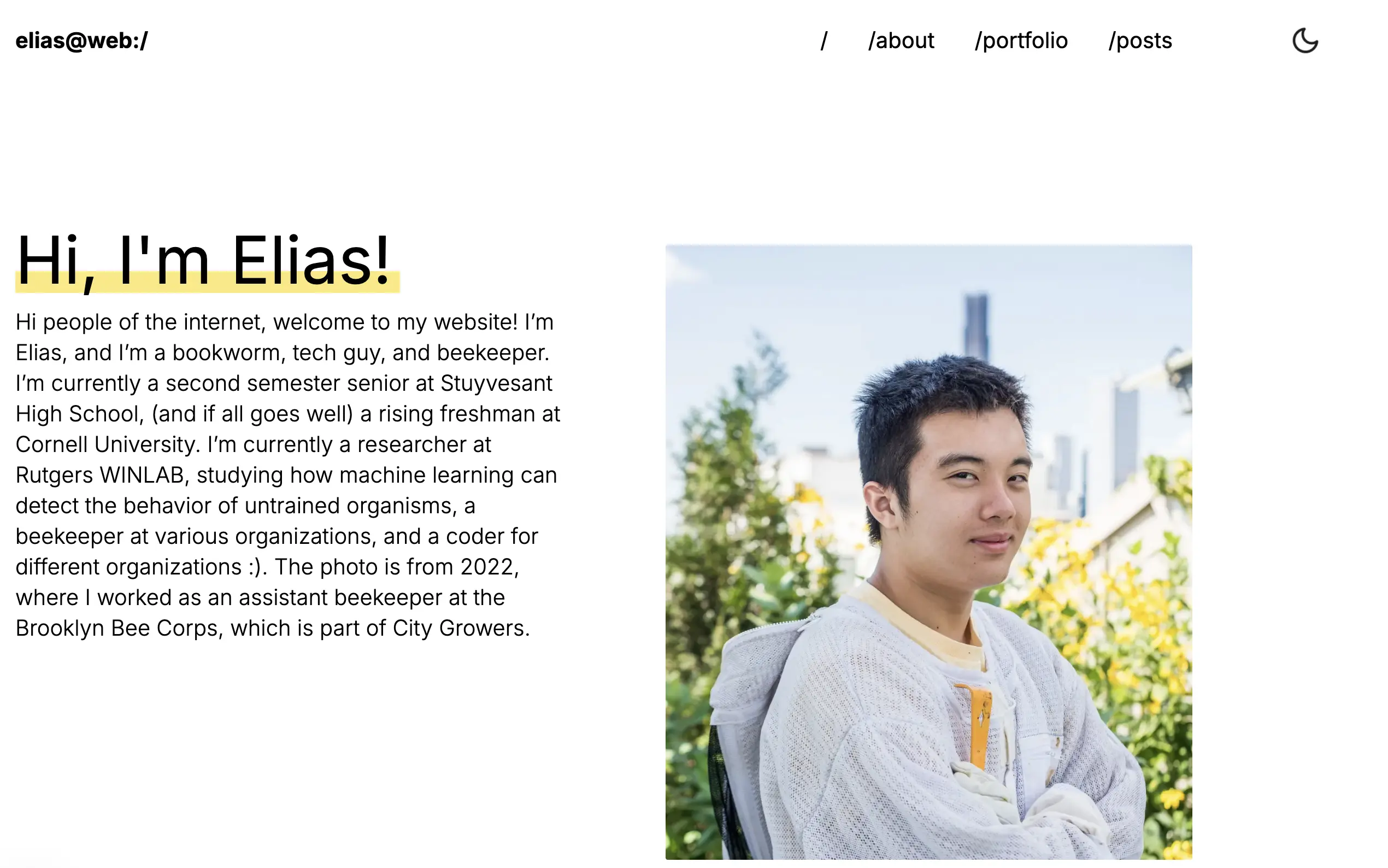 The Readme for this Website